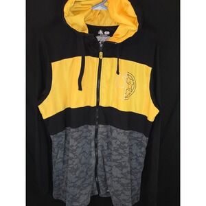 Star Wars Rebel Alliance Imperial Empire Zip Up Hoodie Jacket Black Yellow Men's